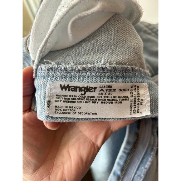 Wranglers Light Washed Bootcut Style Men's Jeans 38x32 - Picture 7 of 7